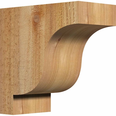 Ekena Millwork Newport Rough Sawn Corbel, Western Red Cedar, 4"W x 8"D x 8"H COR04X08X08NEW00RWR